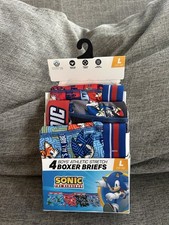 Sonic the Hedgehog Boxer Briefs Underwear Boys Large 10/12 NEW MISSING 1 PAIR