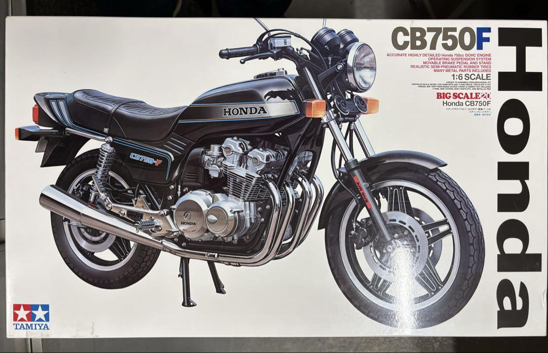 【未組立】TAMIYA Honda CB750F プラモデル 1/6 scale Tamiya Honda CB750F 1/6 Scale Plastic Model Kit - Complete
