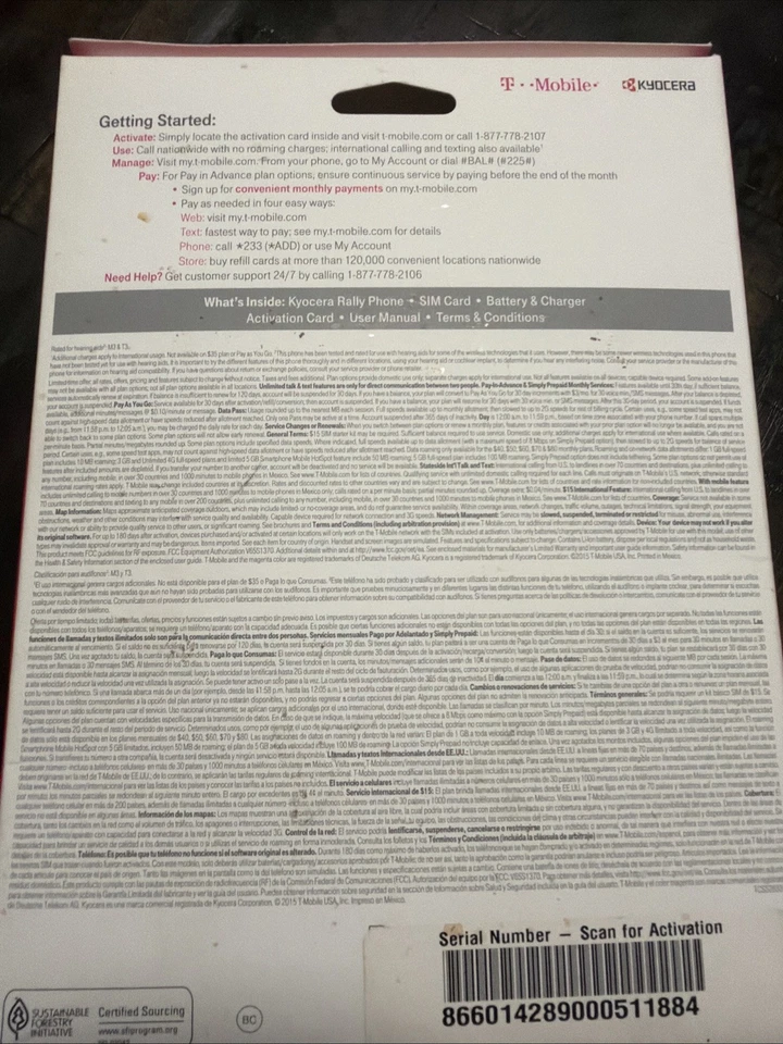 T-Mobile Prepaid Kyocera Rally S1370 Cellular Burner Phone - Image 4 of 4