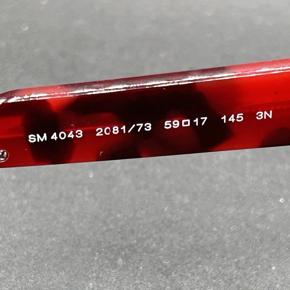 Gafas de sol Stella McCartney SM 4043 2081/73 marco rojo mármol Italia 59-17-145 en muy buena condición Foto 4 de 4