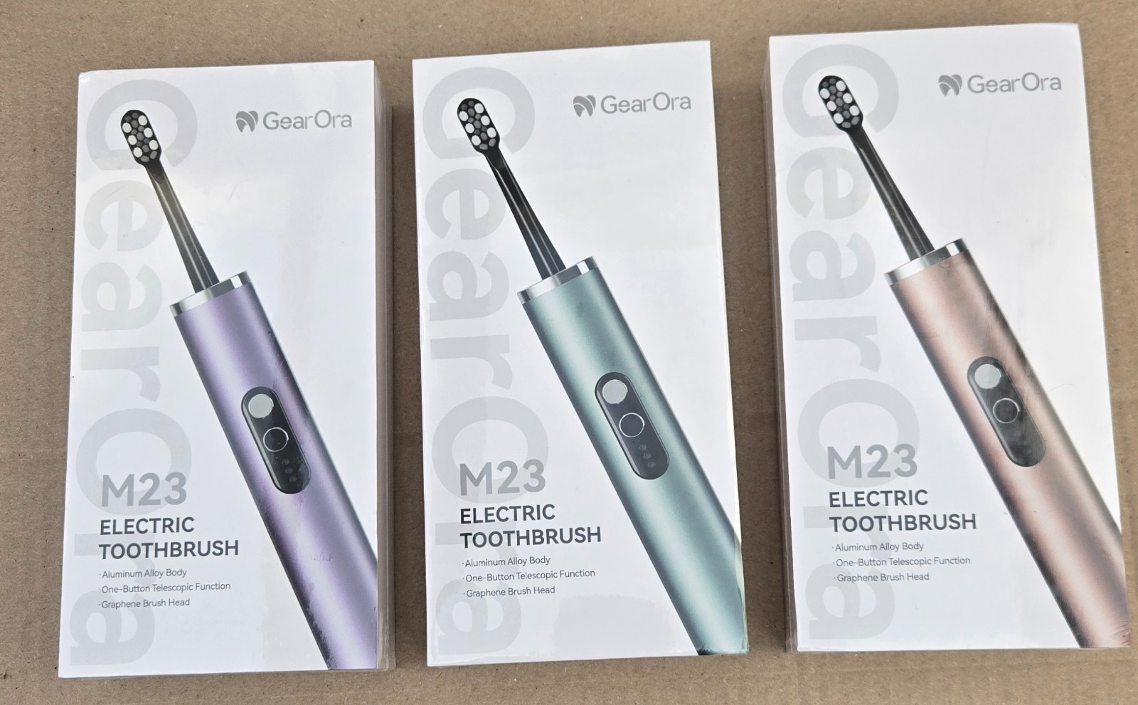 Brosse à dents électrique compacte rétractable USB-C contre la plaque nomade - 2