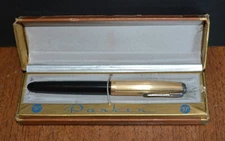VTG PARKER Fountain Pen "51" 14K Gold Filled USA ORIG. BOX