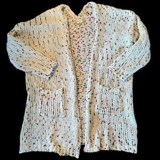 Altar'd State Longline Open Front Bobble Boho Cardigan S