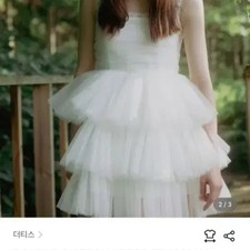 Dirty's Double Chiffon Wedding Mini Dress