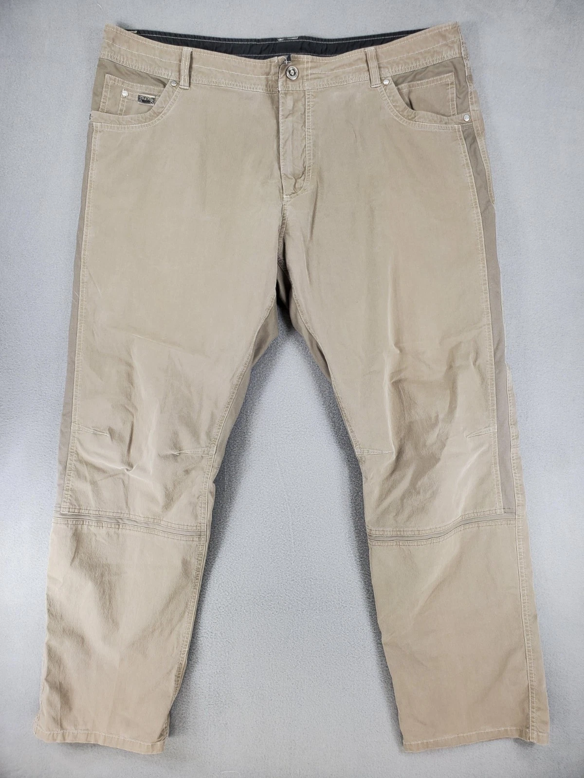 Kuhl Radikl Pants Mens 42x32 Khaki Cotton Nylon Stretch Travel Hiking Nature