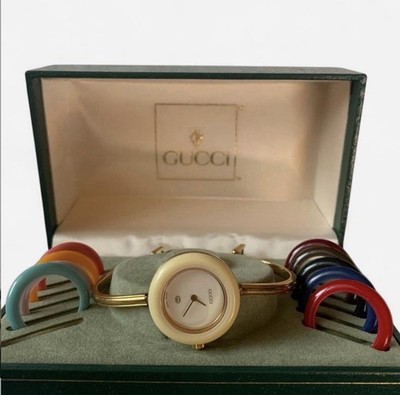 Vintage 1990's Gucci Watch with Interchangeable Bezels | eBay