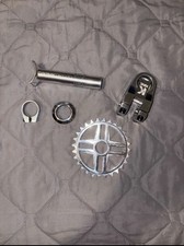 Kink BMX Crankset Bundle – Includes Sprocket, Stem, and Hardware – Chrom
