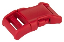 10 - 3/4 Inch Red YKK Contoured Side Release Plastic Buckle