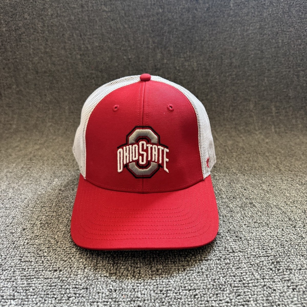 '47 Brand Ohio State Buckeyes Trucker Snapback Red White OSFA Hat