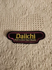 Daiichi High Carbon Steel Hooks Embroidered Patch New Condition 