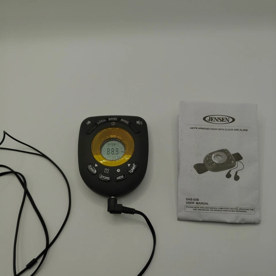 JENSEN Audio Sport AM/FM Stereo Arm Band Radio SAB-55B TESTED WORKING - Image 4 of 4