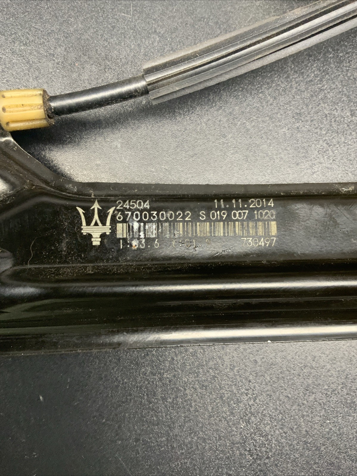 2014-2019 MASERATI GHIBLI REAR PASSENGER RIGHT DOOR WINDOW REGULATOR MOTOR OEM
