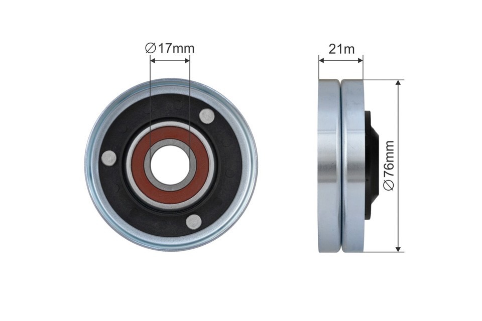DEFLECTION PULLEYGUIDE PULLEY VBELT RNK-AU-054 FOR AUDI CREC/CAKA/CTUB 3.0L A5 - Image 11
