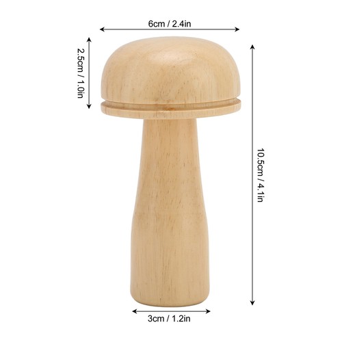 Darning Mushroom Kit Wooden Darning Mushroom Needle Sewing Tools - Picture 18 of 24