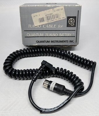 Quantum Turbo Battery Coiled 5-Pin Cable Model CV For Nikon Speedlight Flash