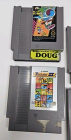Nintendo NES Game Pak Docking Bay 10 Lot w/ 10 Games Double Dragon Bases Loaded