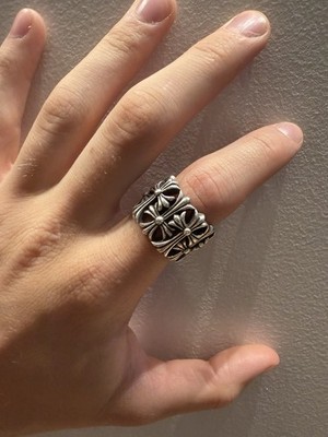 AUTHENTIC Chrome Hearts .925 Cemetary Ring Size 9.5 | eBay