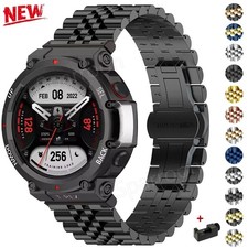 Stainless Steel Strap For Huami Amazfit T-Rex 3 2 T-Rex Pro Metal Band Bracelet