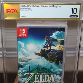 Zelda Tears of the Kingdom Nintendo Switch PSA 10 A++ 1st Print CGC VGA WATA