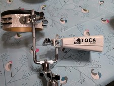 Toca Jingle-Hit Tambourine with Mount 6" Cha Cha Cowbell High