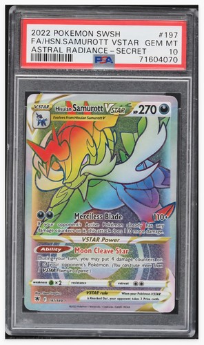 Hisuian Samurott VSTAR graded PSA 10 for sale on eBay