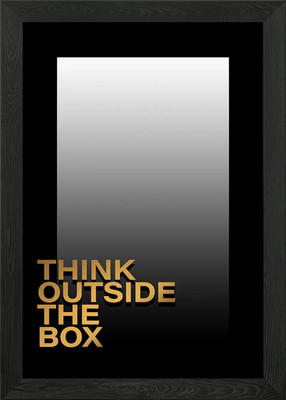 Think Outside The Box Framed Wall Art Poster Canvas Print Picture
