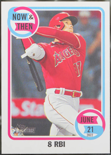 2023 Topps Heritage #NT-10 Shohei Ohtani Now & Then Baseball NM