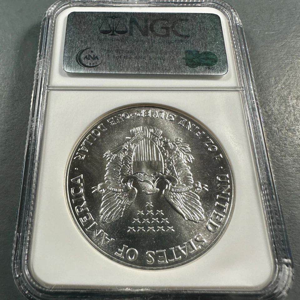 1988 Silver Eagle NGC MS69 (87573) - Image 2 of 2