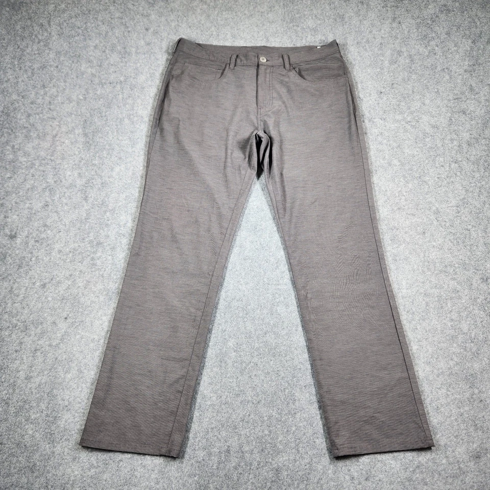 Pantalones de golf Callaway para hombre 36x32 grises elásticos de rendimiento frente plano informales chinos Foto 2 de 4