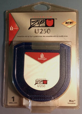 NEW Titanium Iomega U250 Zip Disk w Case Mac Formatted SuperFloppy Self Cleaning