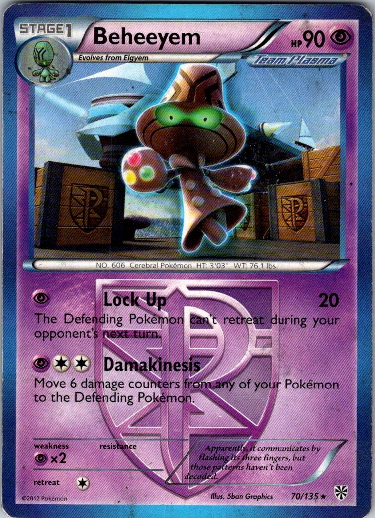Beheeyem (Team Plasma) 70/135 Plasma Storm Regular