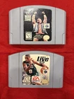 WWF Attitude War Zone WF & NBA Live 99 Nintendo 64 N64 , Tested