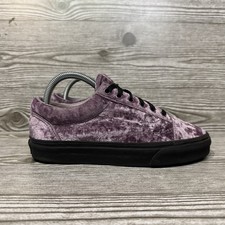 Vans Womens Old Skool Purple Velvet Low Top Sneakers Size 7