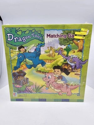 知育玩具 Dragon Tales Matching Game Dragon Tales Matching Game Preschool Toddler Vintage 2000 Milton