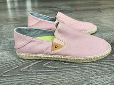 Olukai Kaula Pa'a Kapa Women  s Size 7 Slip On Espadrille Flats Shoes Pink Casual
