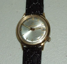 Working 1976 BULOVA Accutron 2192.10 Tuning Fork 10K Time/Date Men's Wrist Watch
