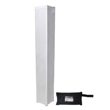 ProX 6.56FT White Scrim Lycra Fabric Box Truss Decor Sleeve Cover w Pouch