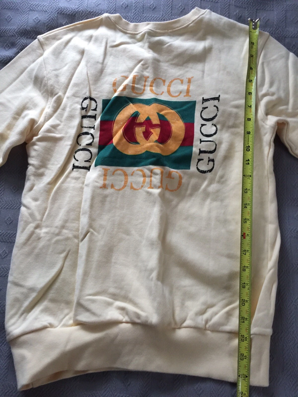 Vintage Gucci Sweatershirt Yellow Size S