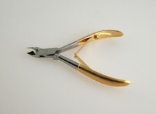 Professional 100 Pcs Cuticle Nipper Stainless Steel Gold Handle Manicure Tools
