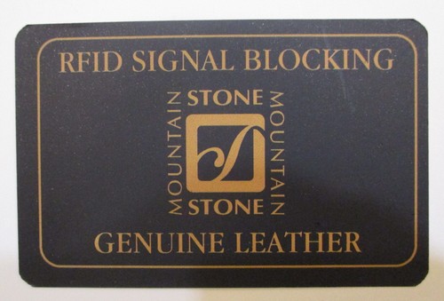 CARTERA DE CUERO NEGRA STONE MOUNTAIN DOBLE PLIEGUE RFID PARA HOMBRES NUEVA EN CAJA DE REGALO PRECIO DE VENTA SUGERIDO POR EL FABRICANTE $50 - Imagen 7 de 8