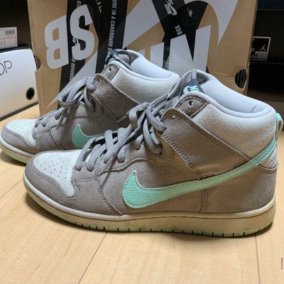 NIKE Dunk High Pro SB Soft Grey Mint 305050 030 Size US 10 with Box | eBay