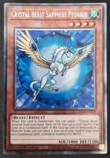 BESTIA CRISTALLO PEGASO ZAFFIRO Rara Segreta Platino Inglese  RA03-EN179 YUGIOH