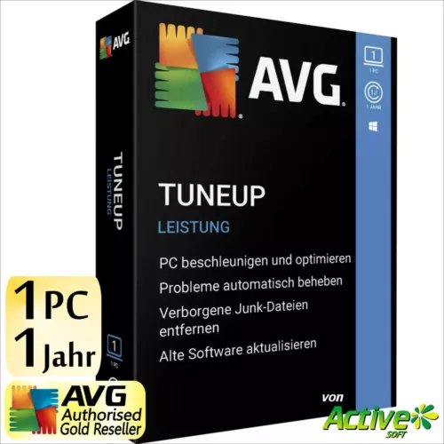 AVG PC TuneUp 2025 1 PC Vollversion 1 Jahr TuneUp Utilities DE Tune Up 2026 NEU
