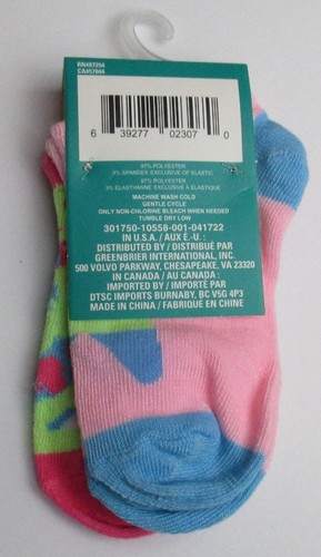 New Girls Size 7-10 Juncture 2 Pack Socks Tie Dye - Picture 2 of 2