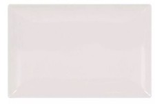 Dinner plates rectangular white ivory 30x20cm dinner plate Stoneware Pack of 4