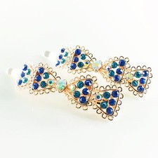 USA Quality Bobby Pin Rhinestone Crystal Hair Clip Hairpin Wedding Gift BLUE B14