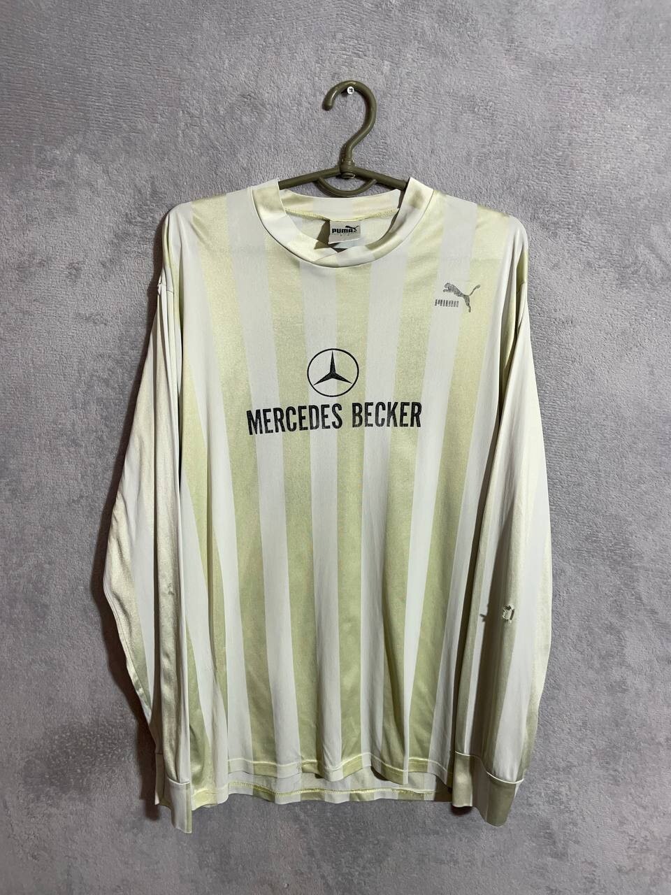 Puma Rare Vintage Jersey Long Sleeve Football Shirt West Germany Men Size 7-8