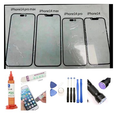 iPhone 14 Pro Max 13 Front Screen outer Lens Replacement Option Repair Tool Kit 