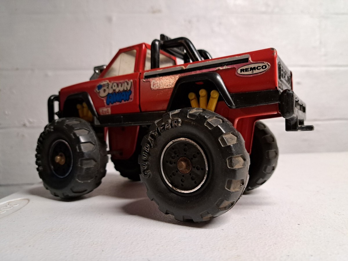 Vintage Monster Truck Toy Pressed Steel Ford Ranger 4X4 Blown Away