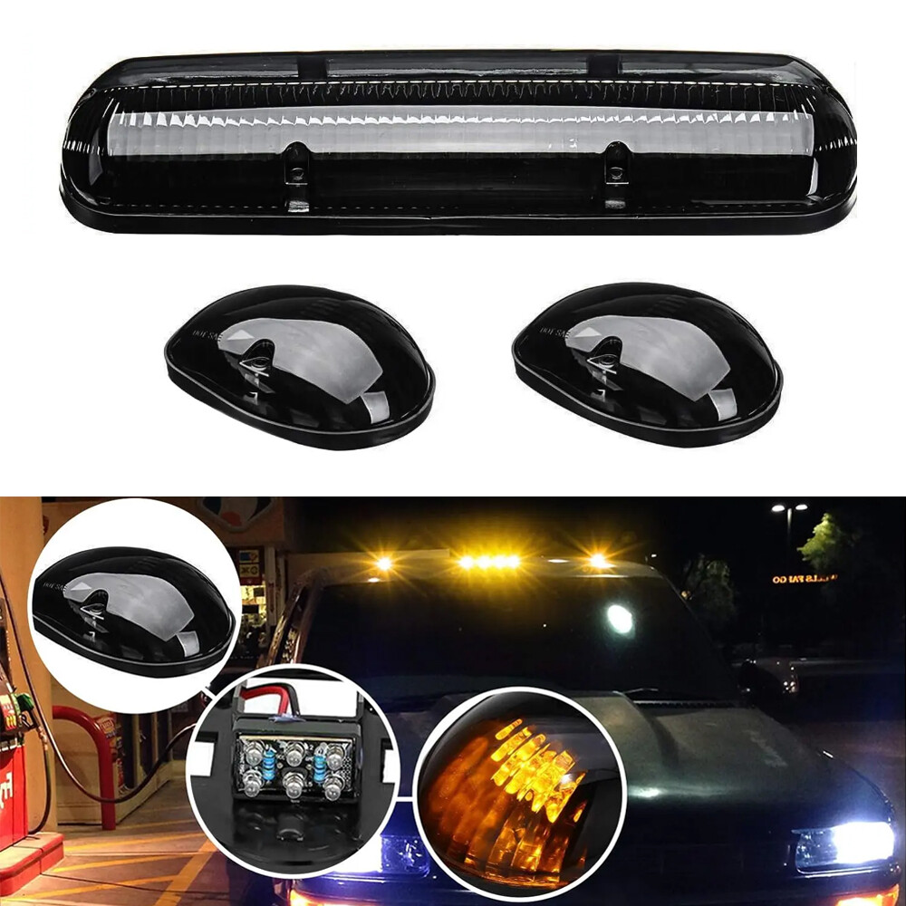For Chevy Silverado/GMC Sierra Classic 2007 LED Cab Roof Top Marker Lights Amber
